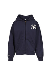 HERITAGE YANKEES SERIF ZIP HOODIE / DARK NVY