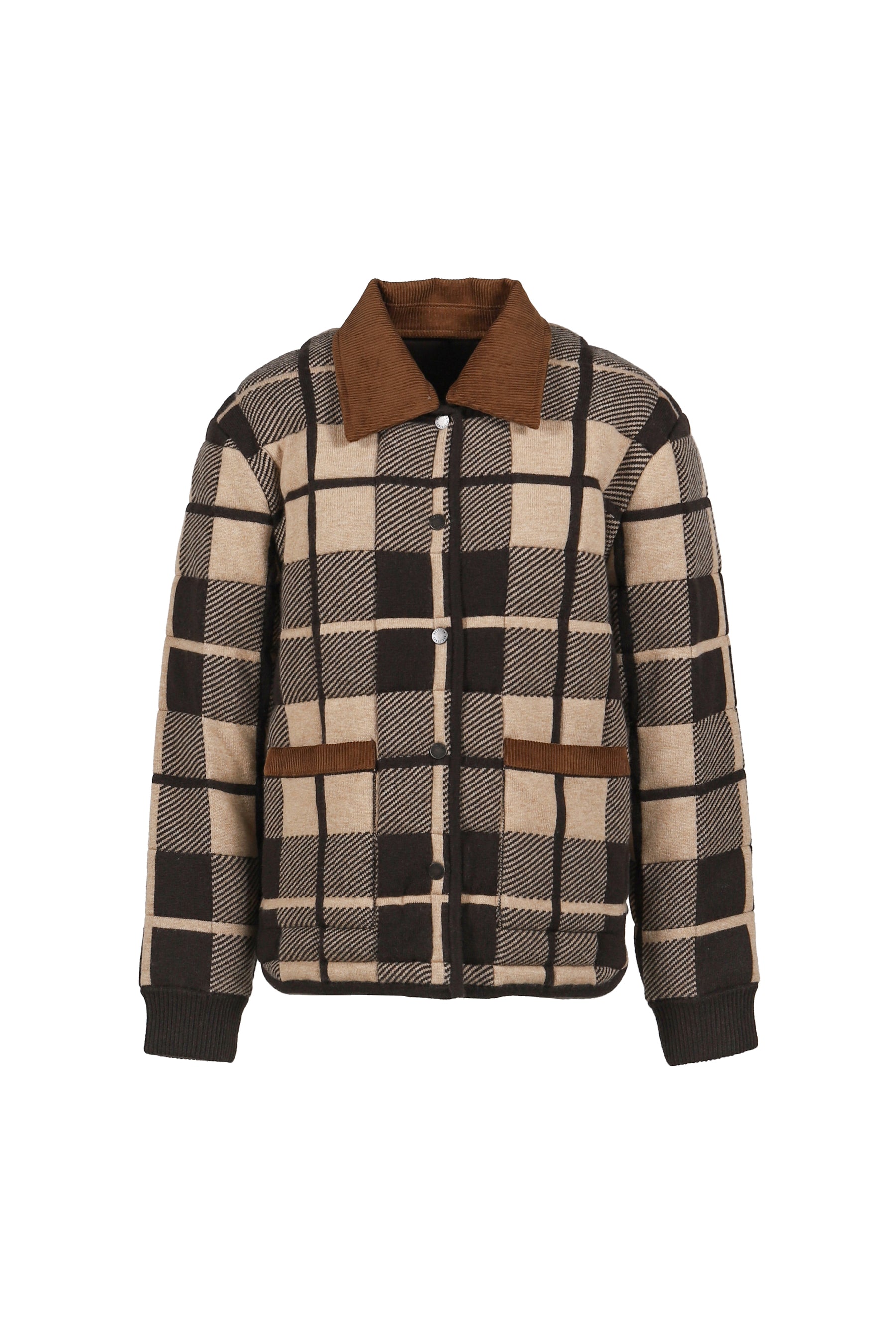 Quilted Plaid Liner Jacket