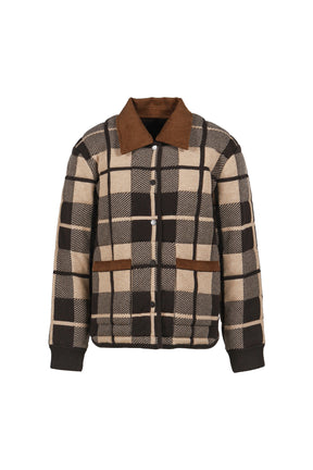 Quilted Plaid Liner Jacket