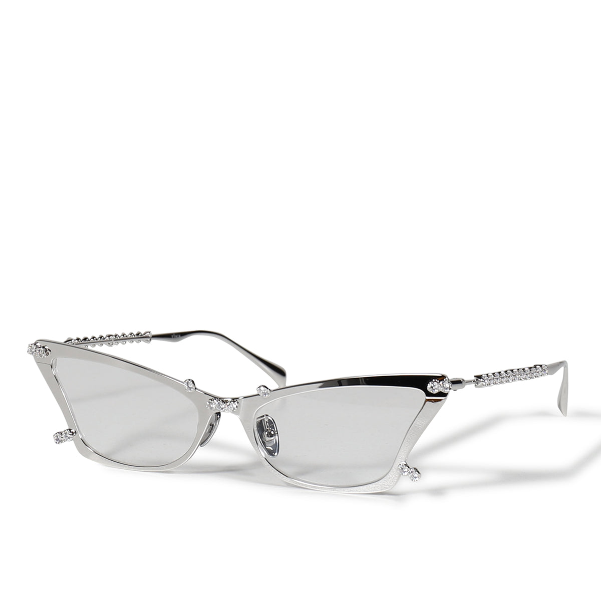 smilemoonページ YVMIN イブミン SS26 BUTTERFLY GEMSTONE FRAME GLASSES / SIL