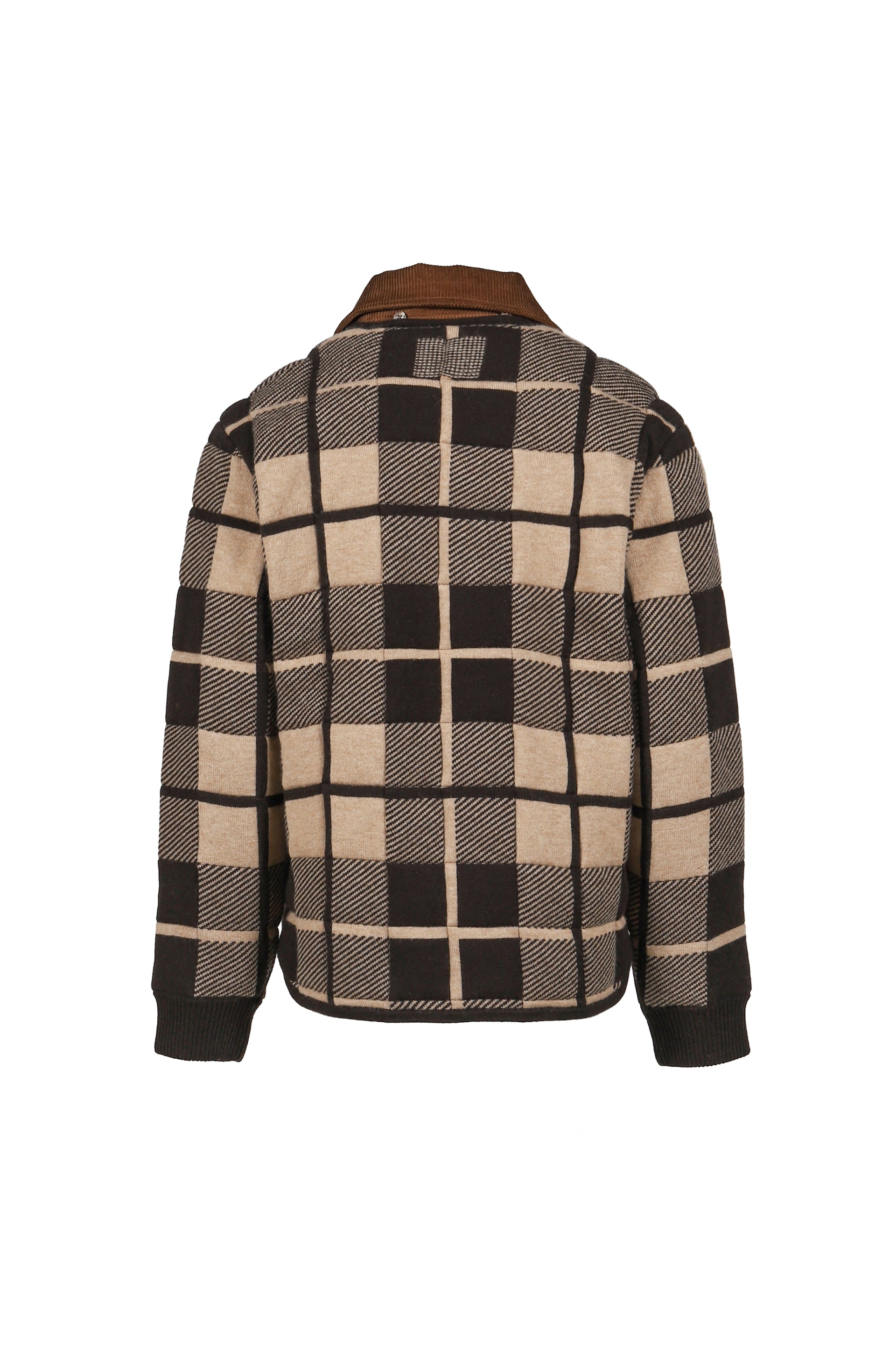 QUILTED PLAID LINER JACKET