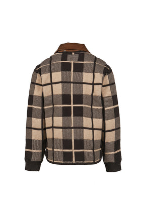 Quilted Plaid Liner Jacket