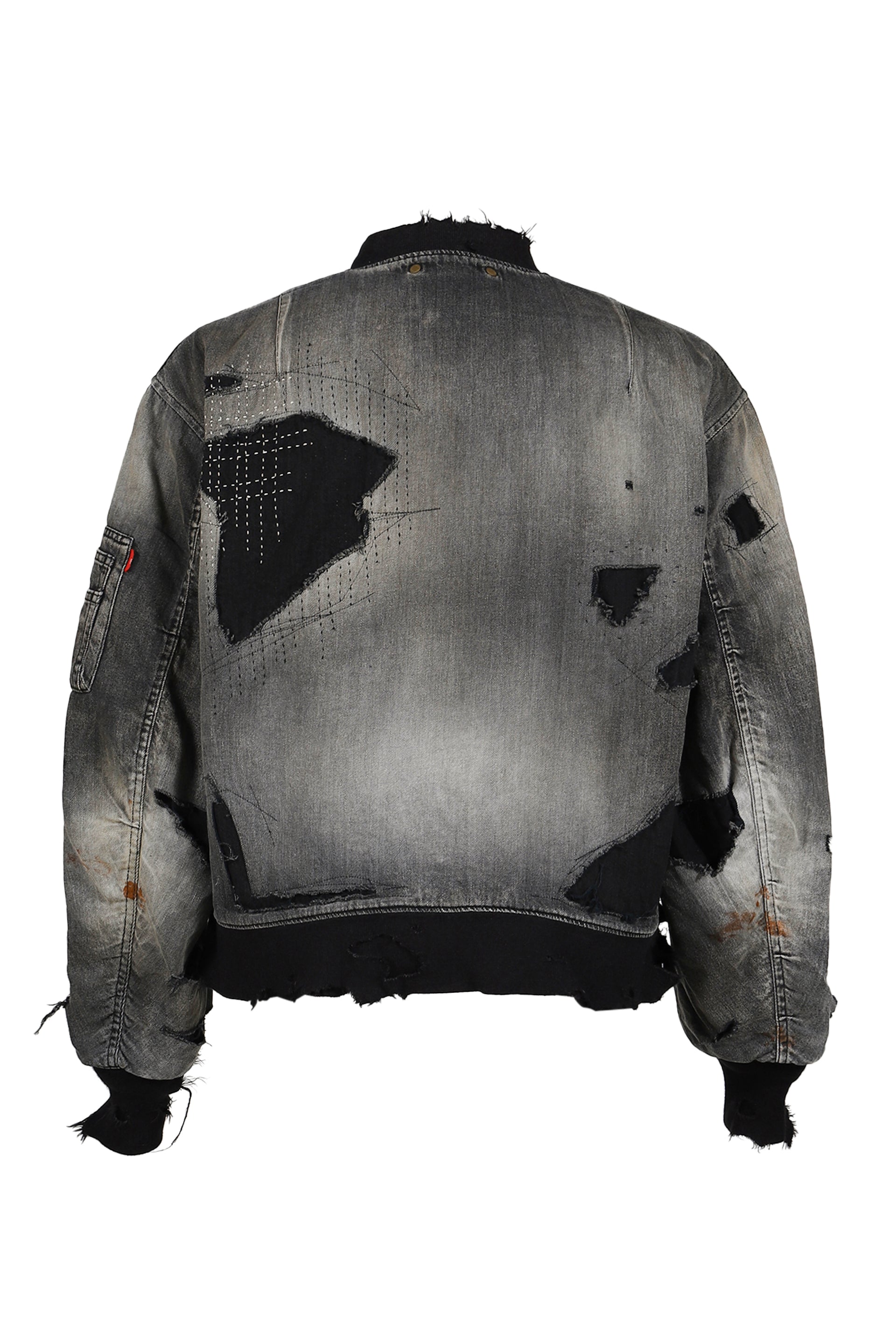 HARD REMAKED DUAL DENIM MA-1 / BLK