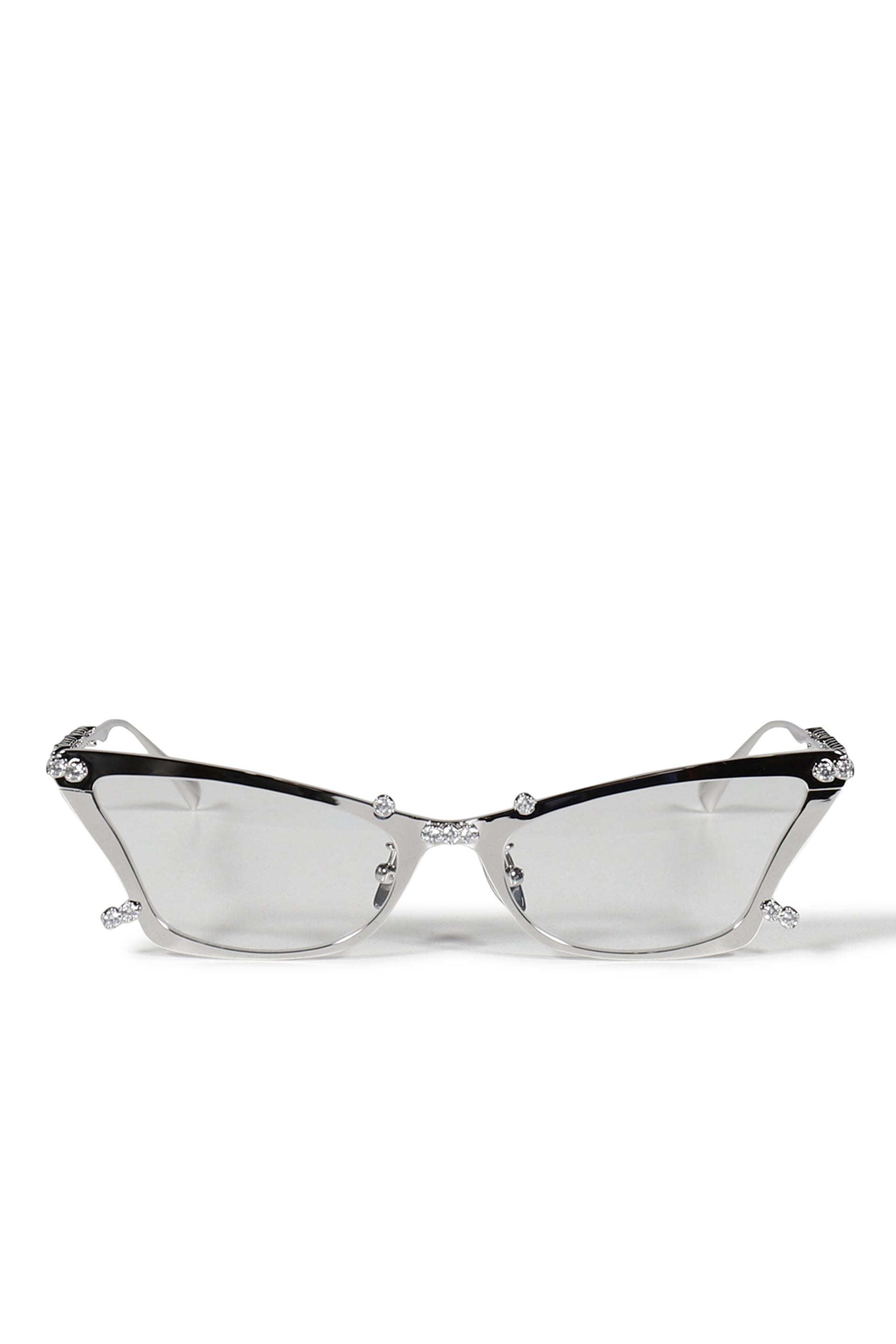 BUTTERFLY GEMSTONE FRAME GLASSES / SIL