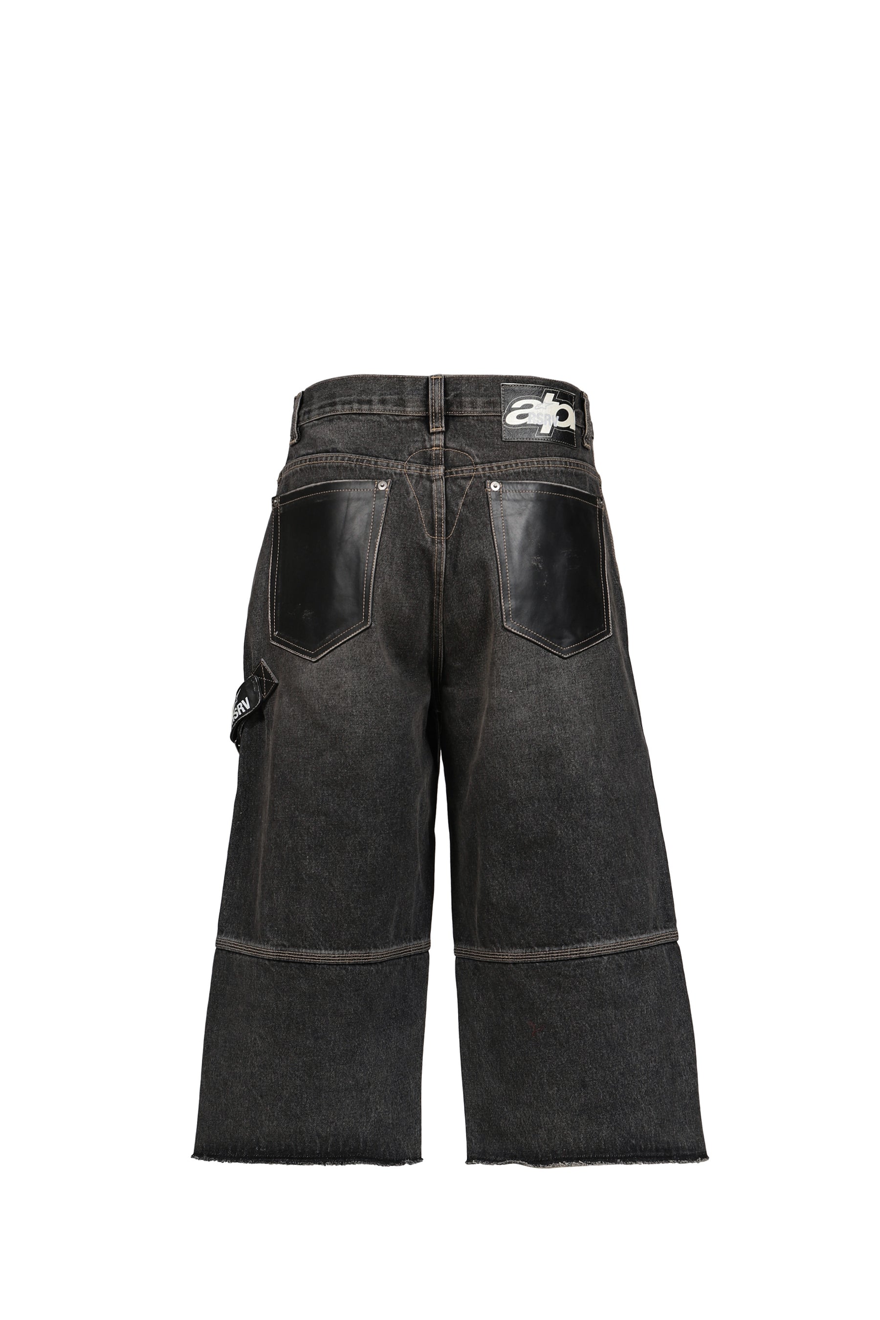 BIKER TESTER JEANS / BLACK WASHED