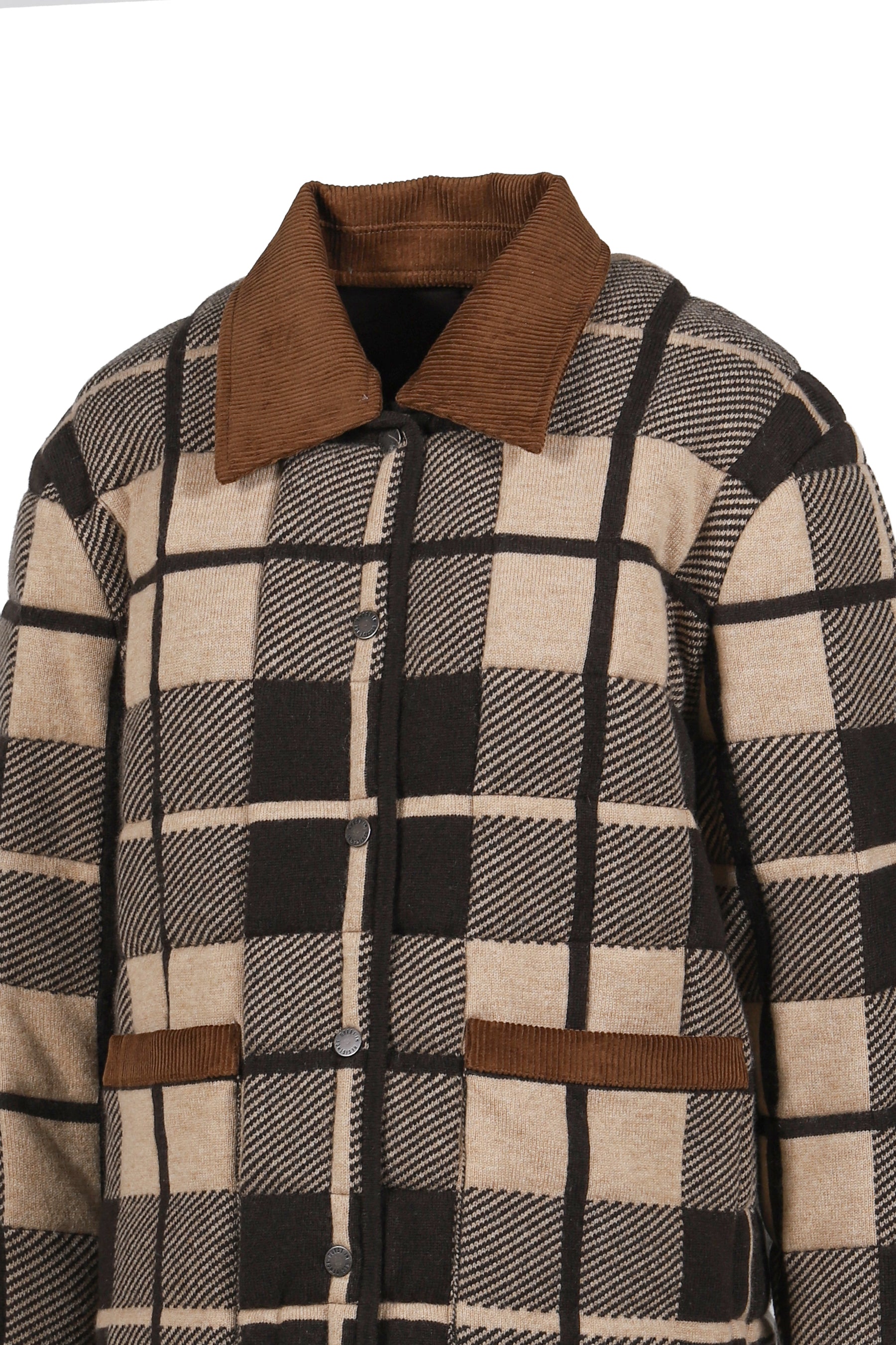 Quilted Plaid Liner Jacket