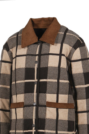 Quilted Plaid Liner Jacket