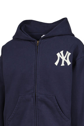 HERITAGE YANKEES SERIF ZIP HOODIE / DARK NVY