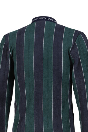 SPORTY LOGO CREW NECK / GRN NVY