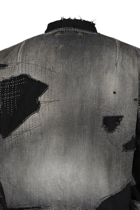 HARD REMAKED DUAL DENIM MA-1 / BLK