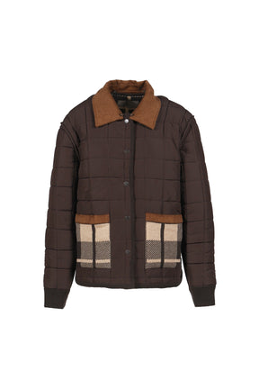 Quilted Plaid Liner Jacket