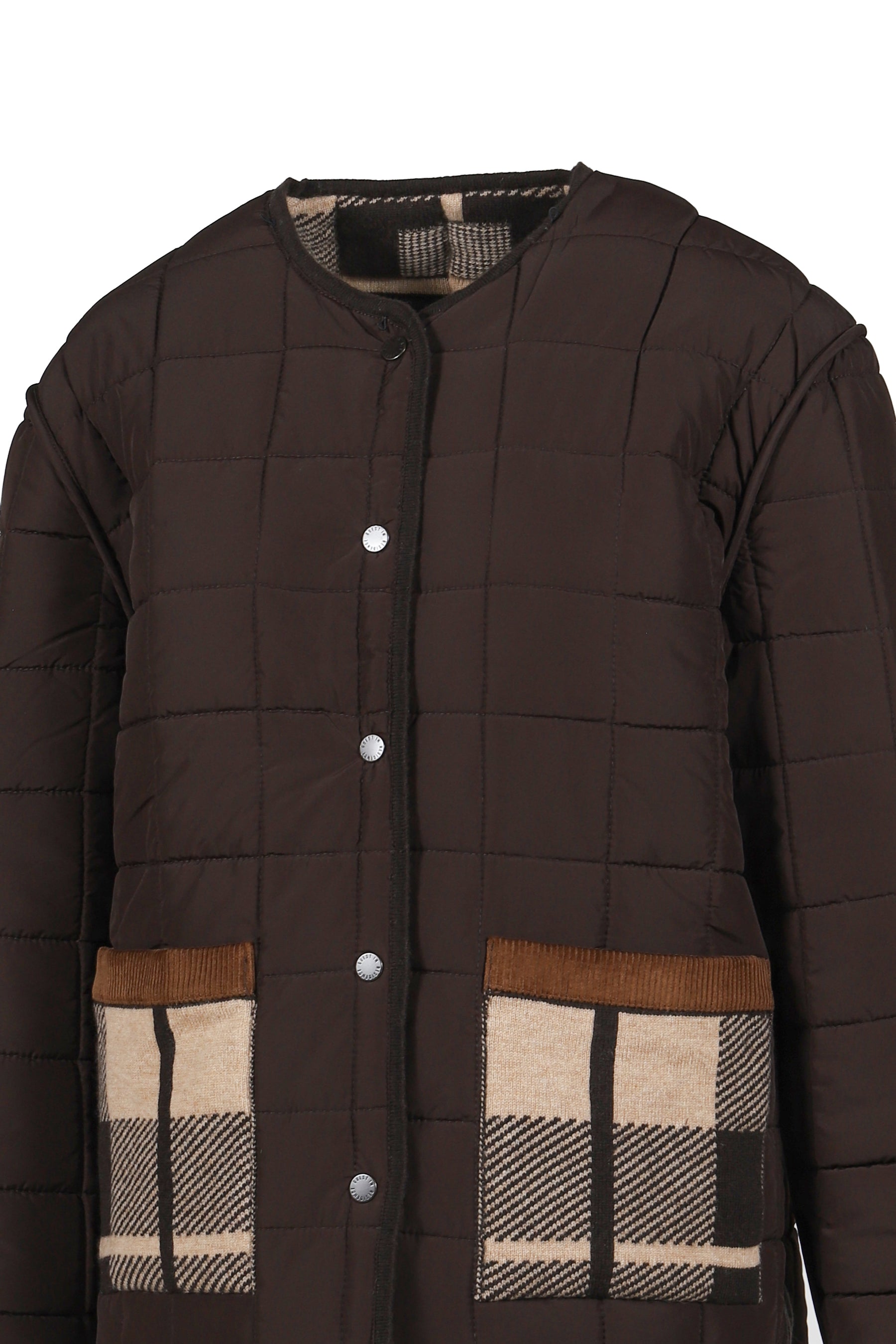Quilted Plaid Liner Jacket