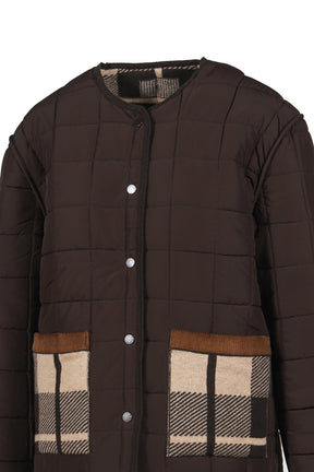 Quilted Plaid Liner Jacket