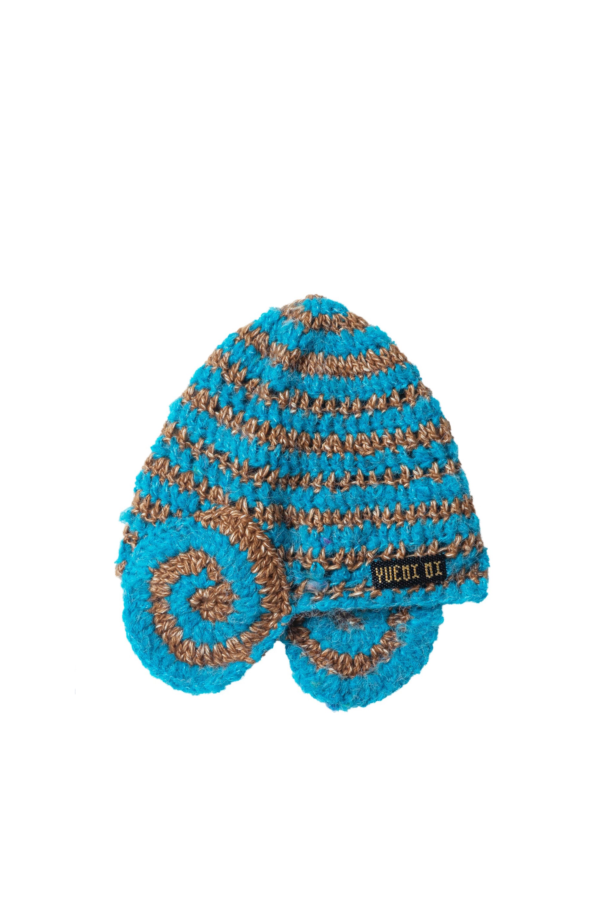 YUEQI QI ユェチ・チ FW23 VERTIGO CROCHET BEANIE / BLU -NUBIAN