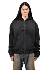DENIM WORKWEAR BOMBER JACKET / BLK