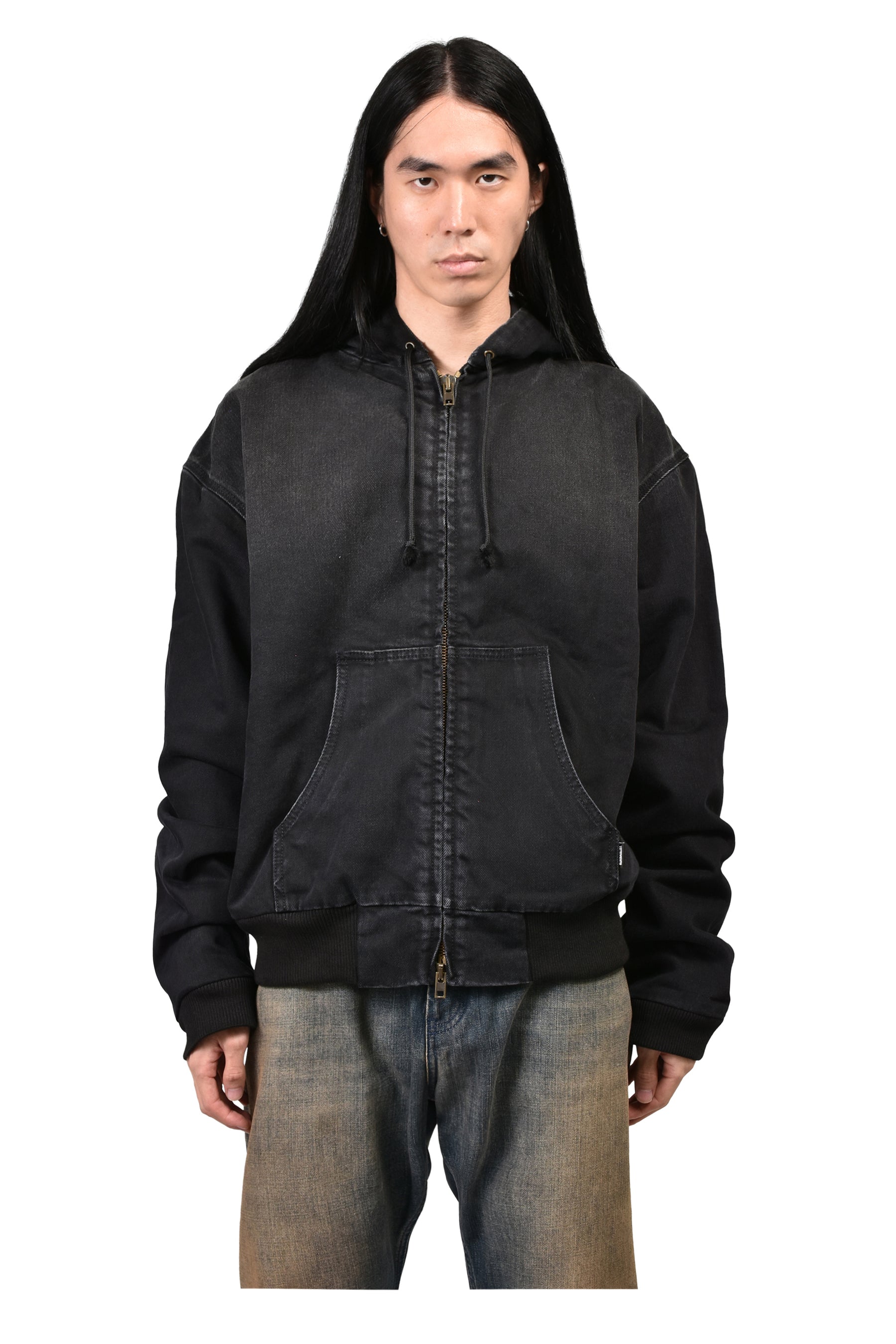 VETEMENTS ヴェトモン FW26 DENIM WORKWEAR BOMBER JACKET / BLK