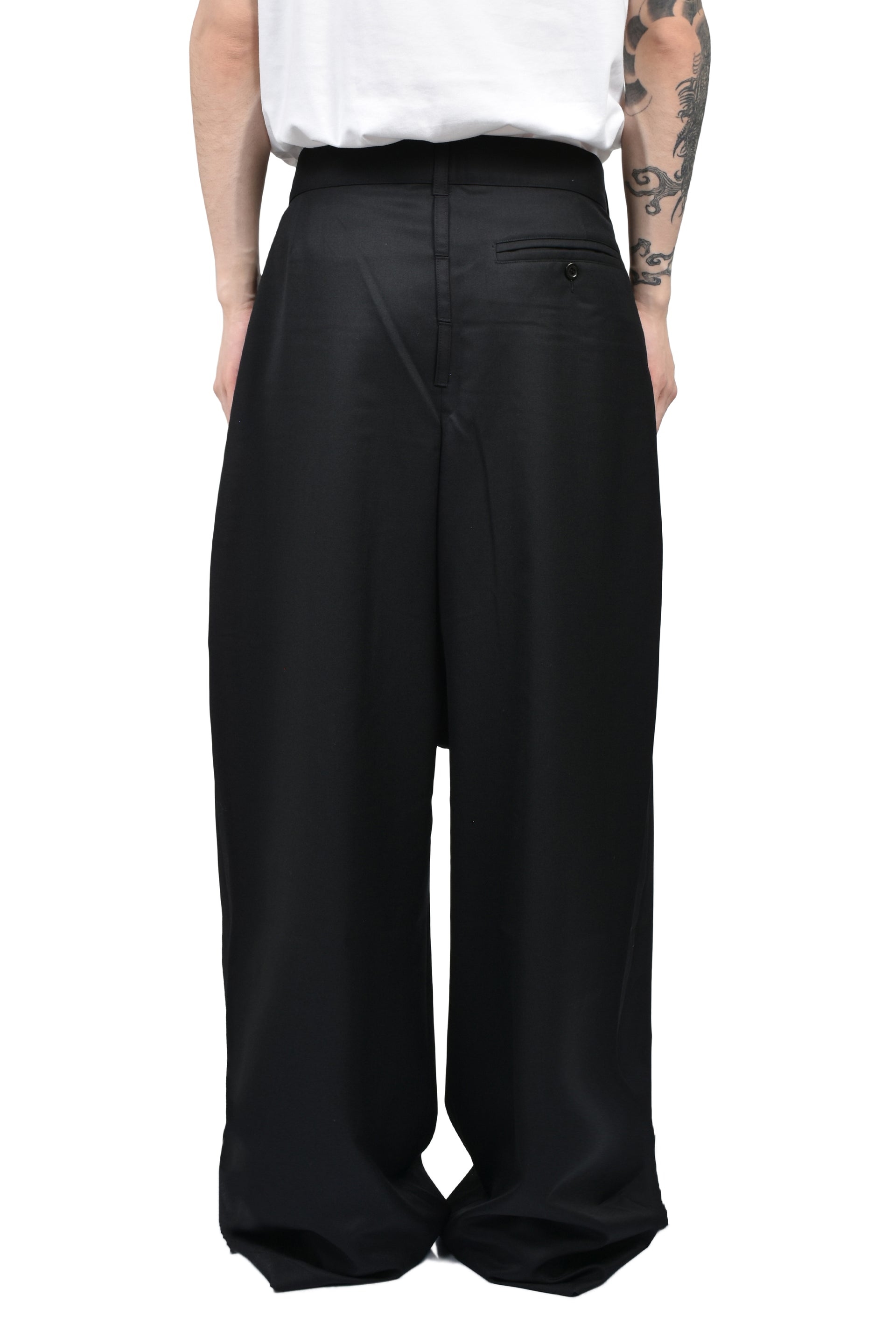 4 WAIST TAILORED TROUSERS / BLK