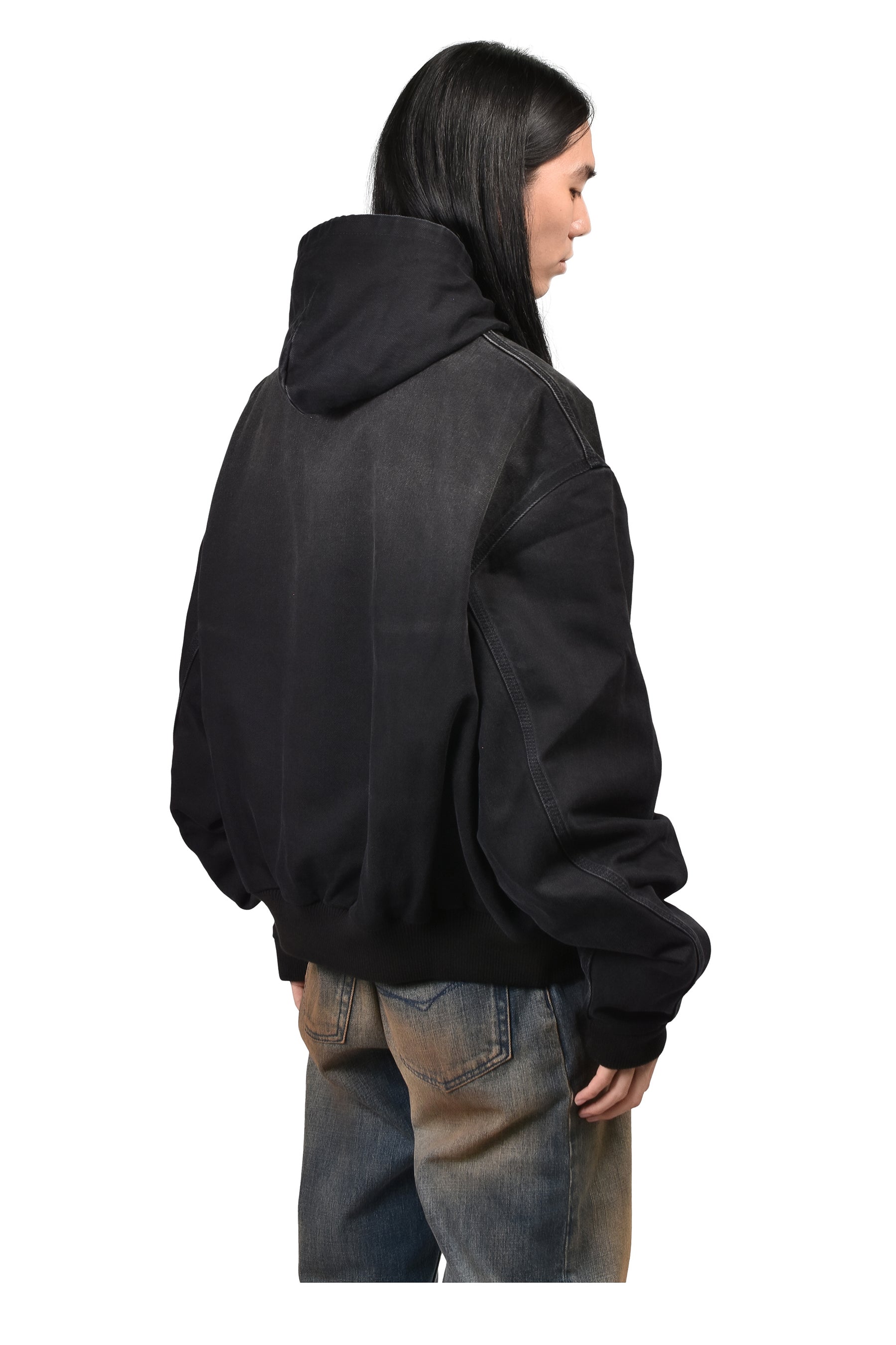VETEMENTS ヴェトモン FW26 DENIM WORKWEAR BOMBER JACKET / BLK