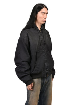 DENIM WORKWEAR BOMBER JACKET / BLK