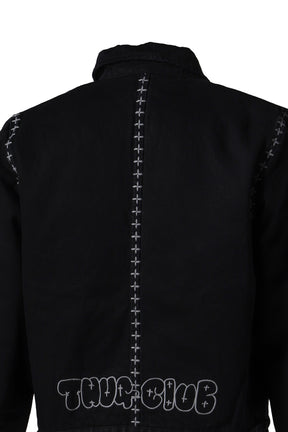 X STITCH EISENHOWER JACKET / BLK