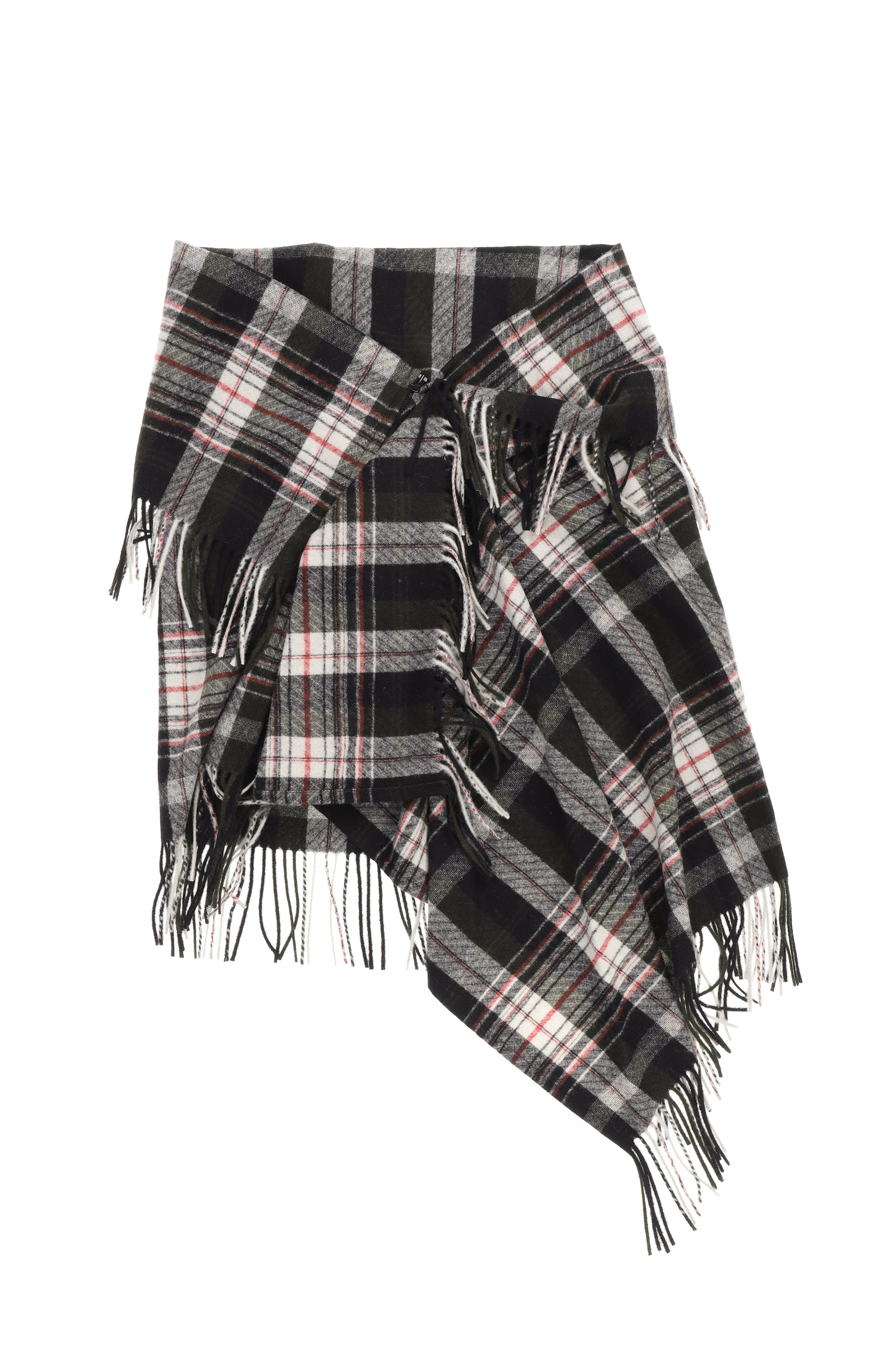 FRINGED ZIP SHAWL / MULTI