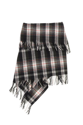 FRINGED ZIP SHAWL / MULTI