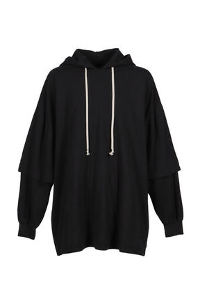 TOMMY HUSTLER HOODIE / BLK