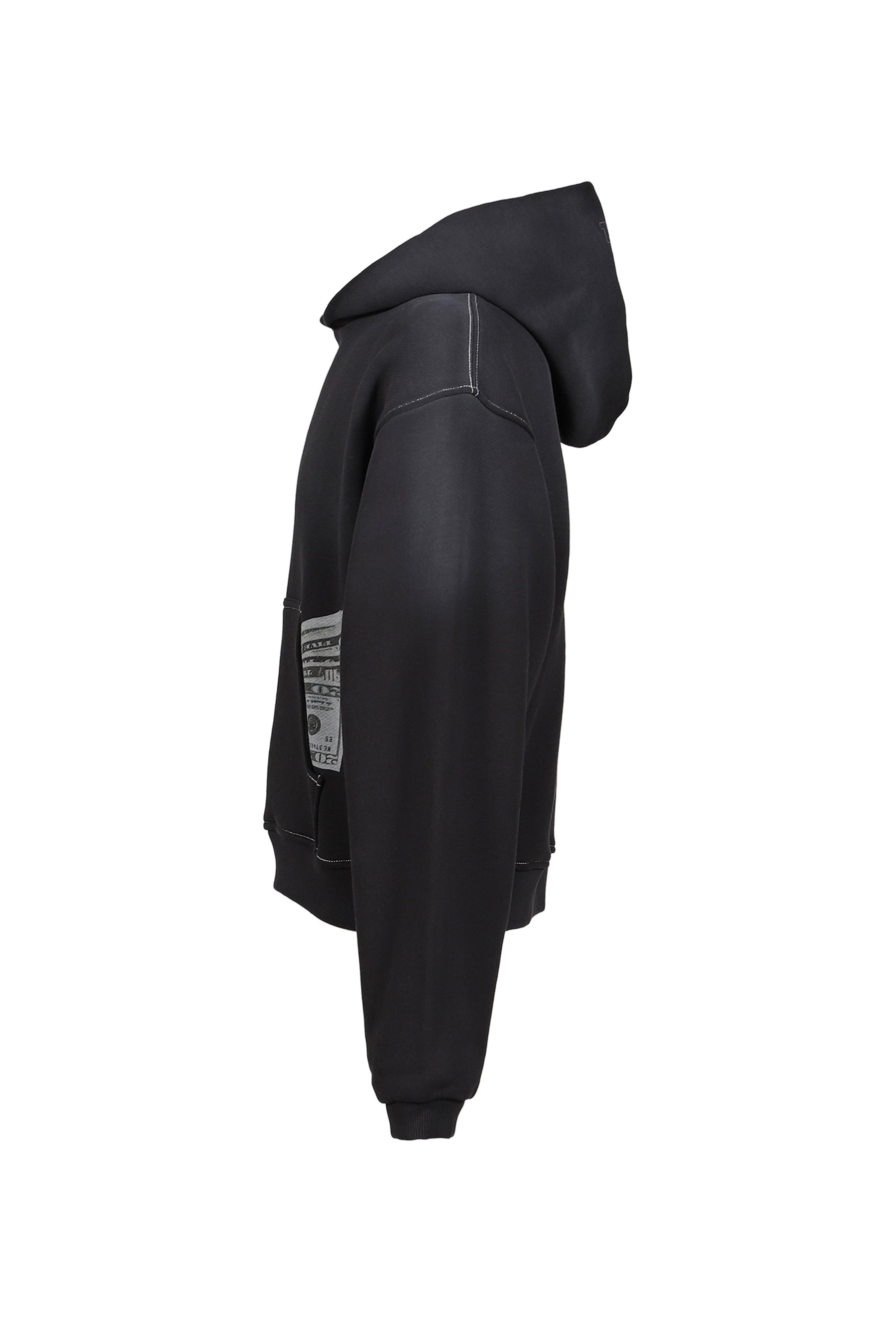 UNISEX MONEY HOODIE KNIT / BLK