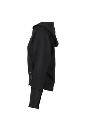 HANK HOODIE ZIP-UP / BLACK 