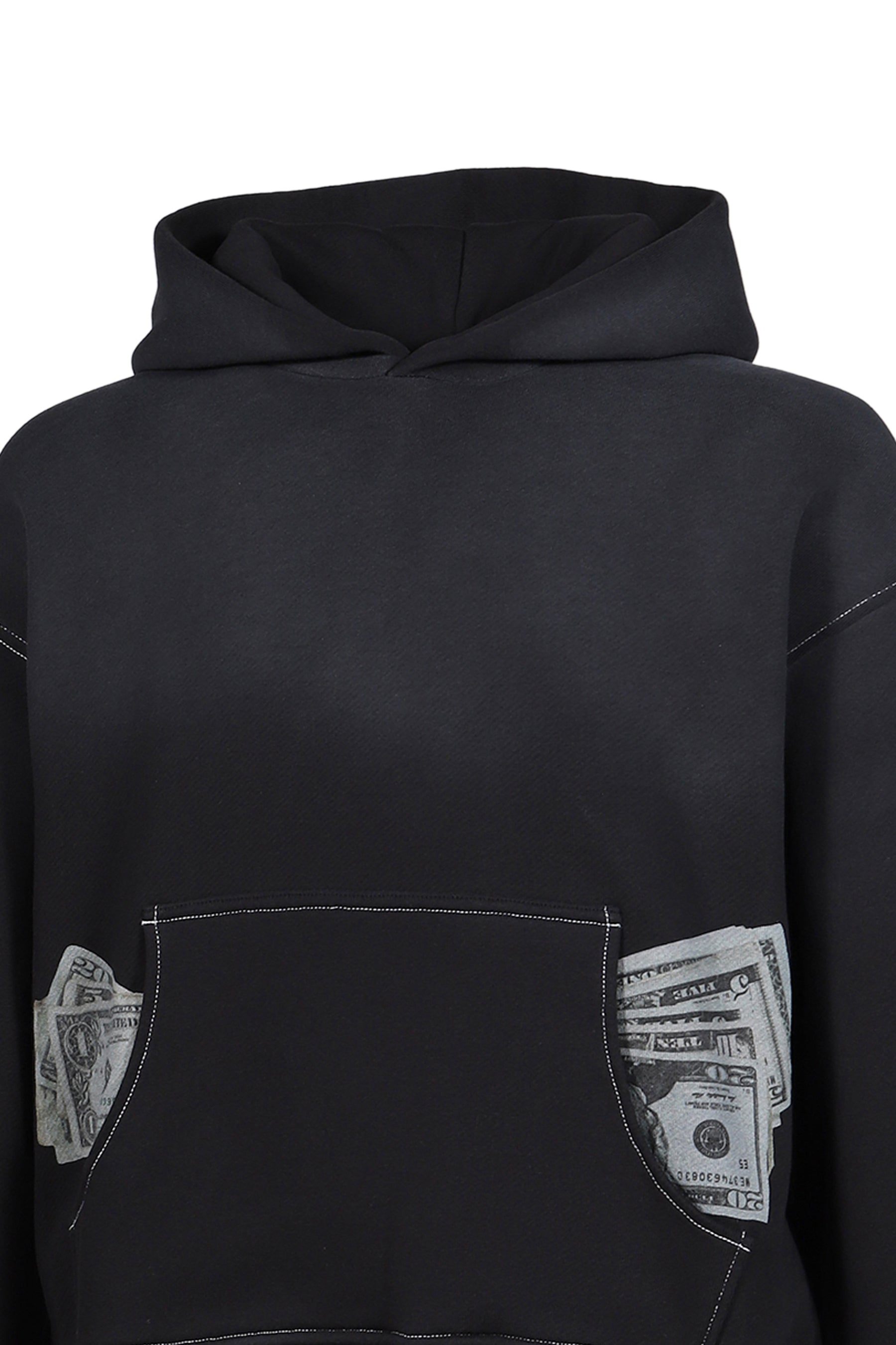 UNISEX MONEY HOODIE KNIT / BLK