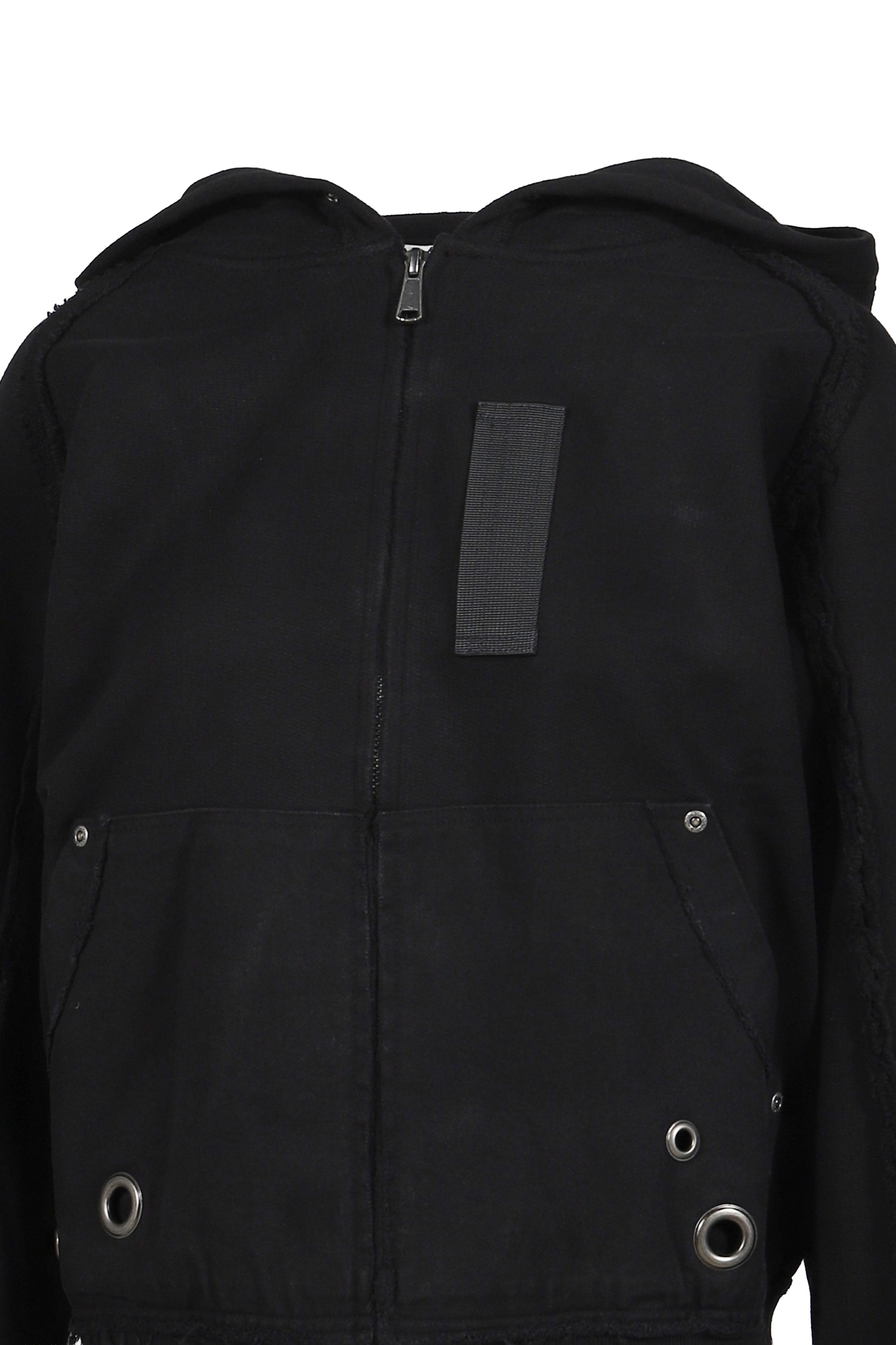 HANK HOODIE ZIP-UP / BLACK 