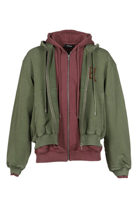 DOUBLE HOODIE / GRN