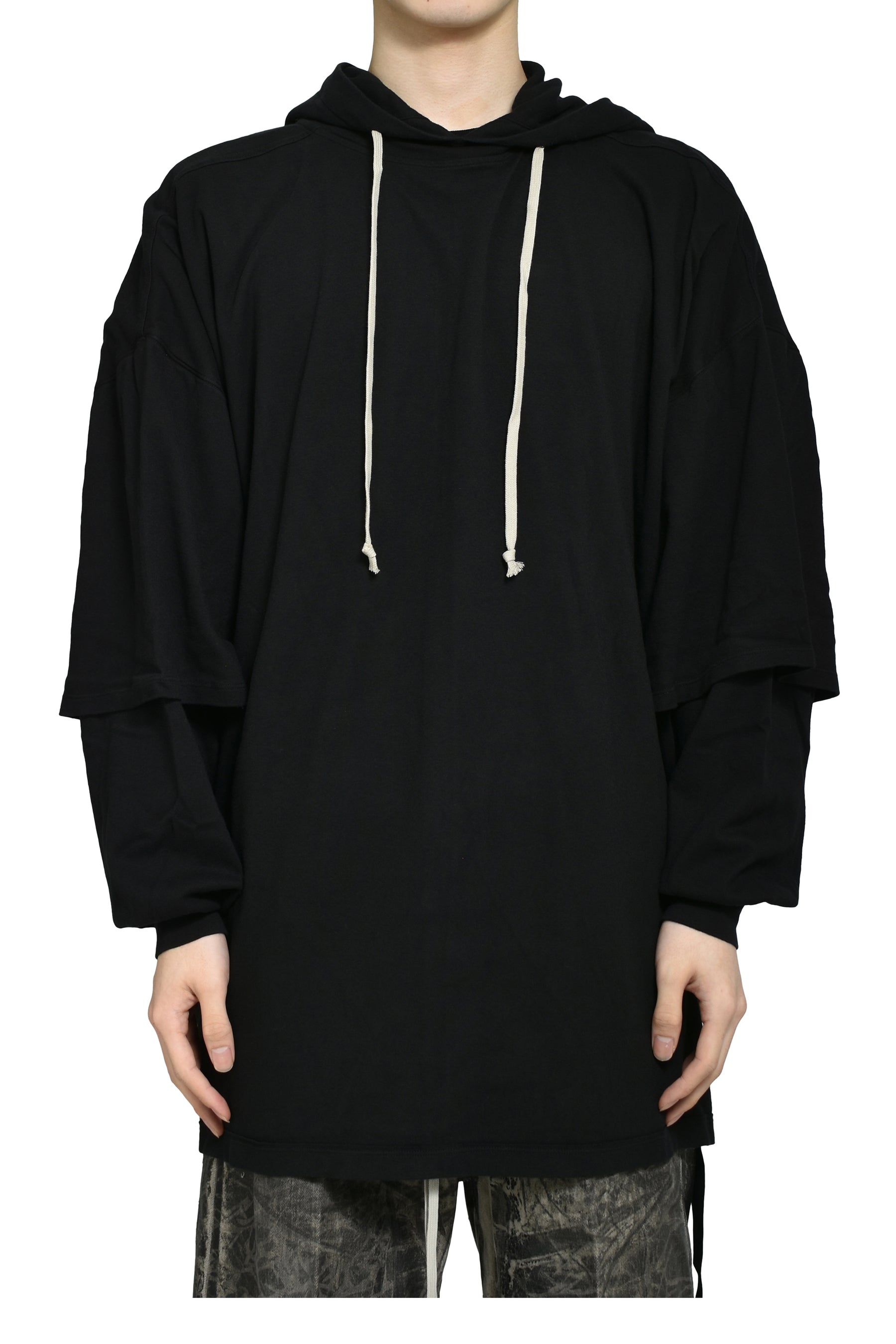 TOMMY HUSTLER HOODIE / BLK