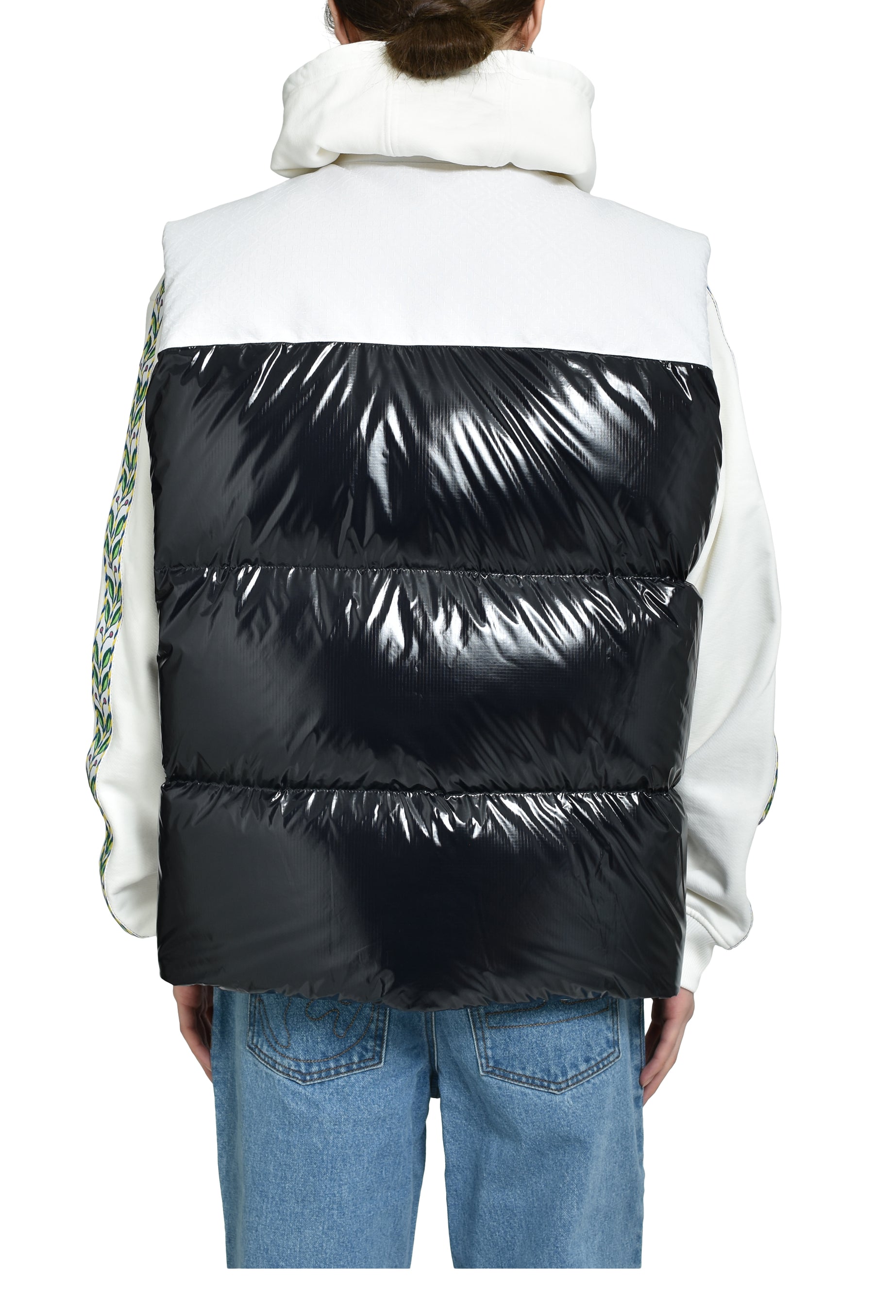 DOWN VEST / WHT BLK