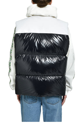 DOWN VEST / WHT BLK