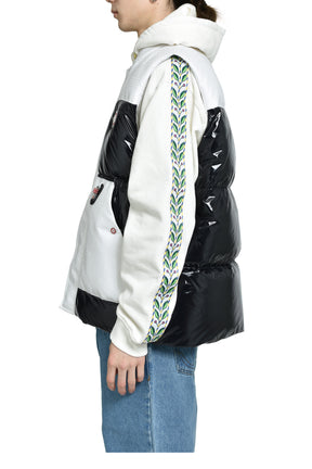 DOWN VEST / WHT BLK