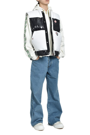 DOWN VEST / WHT BLK