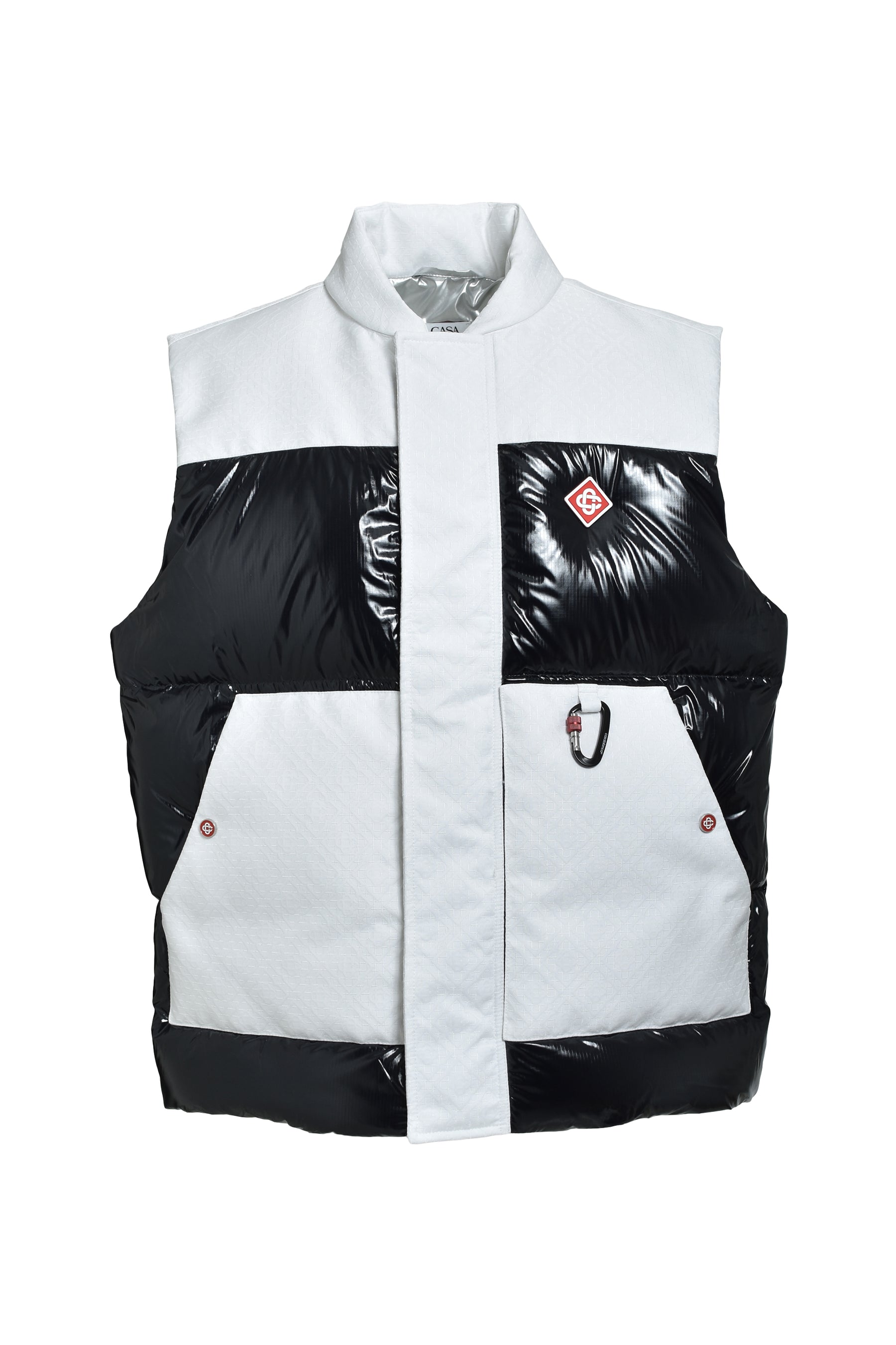 DOWN VEST / WHT BLK