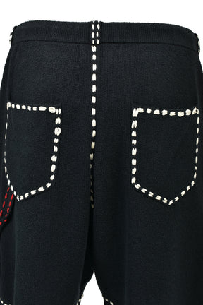 SUMMER PG1 DOUBLE KNEE SHORTS / BLK