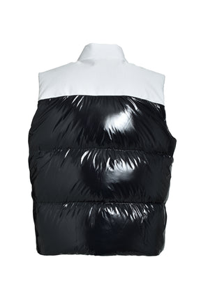 DOWN VEST / WHT BLK