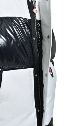 DOWN VEST / WHT BLK