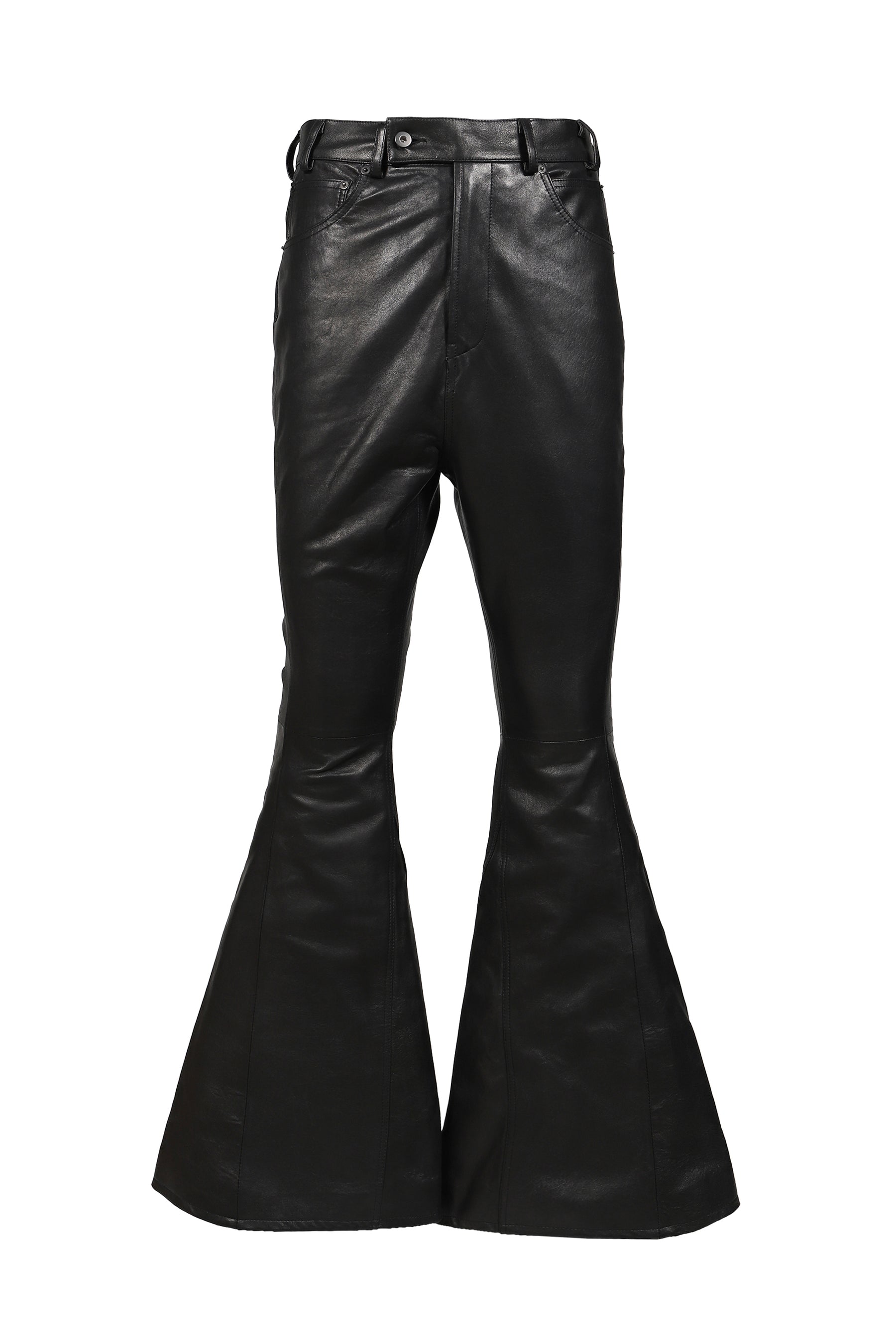 LEATHER VARET JEANS / BLK