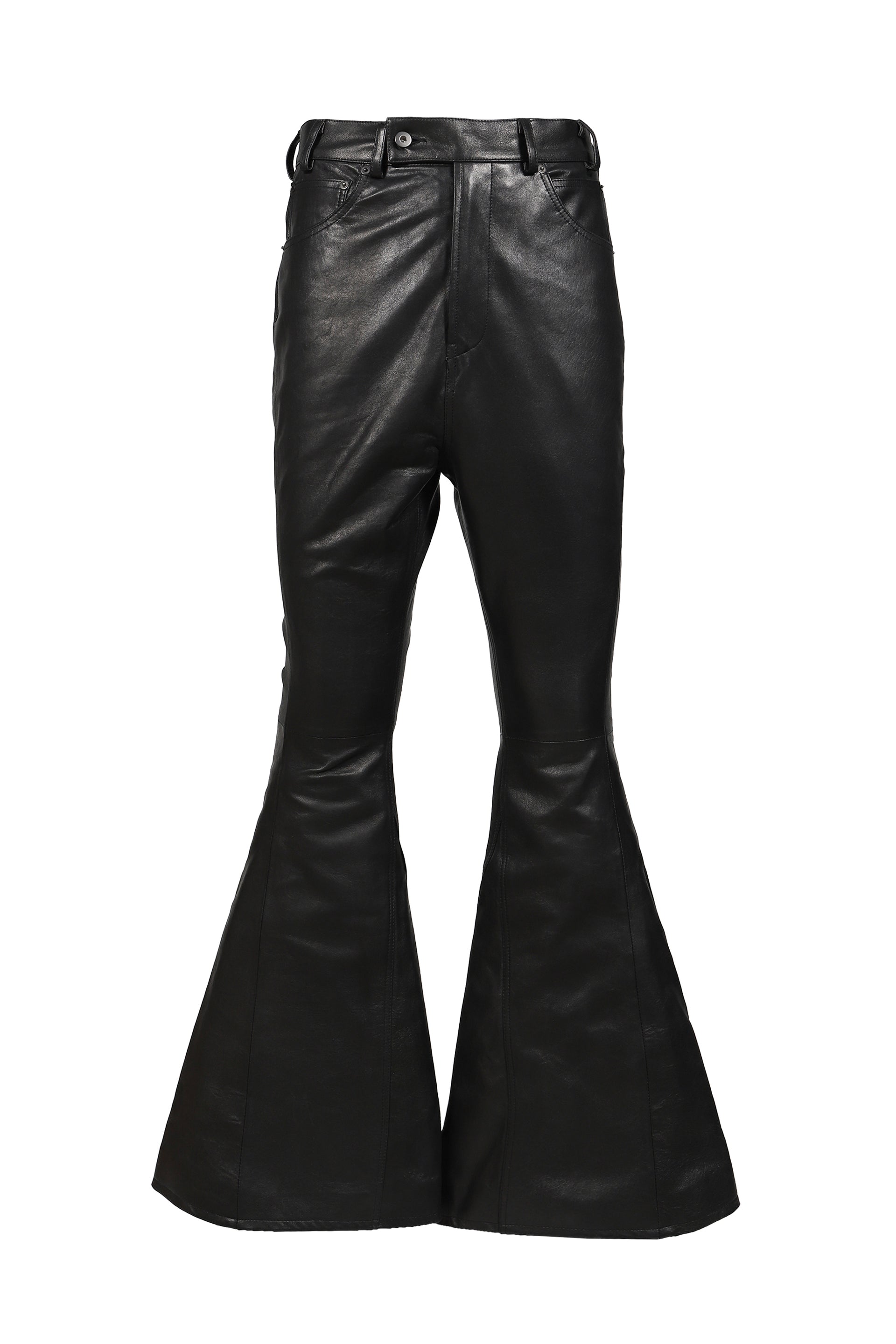 LEATHER VARET JEANS / BLK