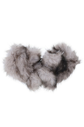 ARIEL MINK FINGERLESS GLOVES / GRY MINK