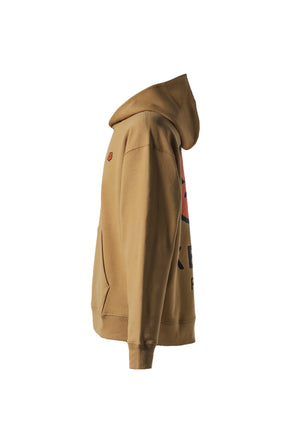 GOTS BOKE OVERSIZE HOODIE / D CAMEL