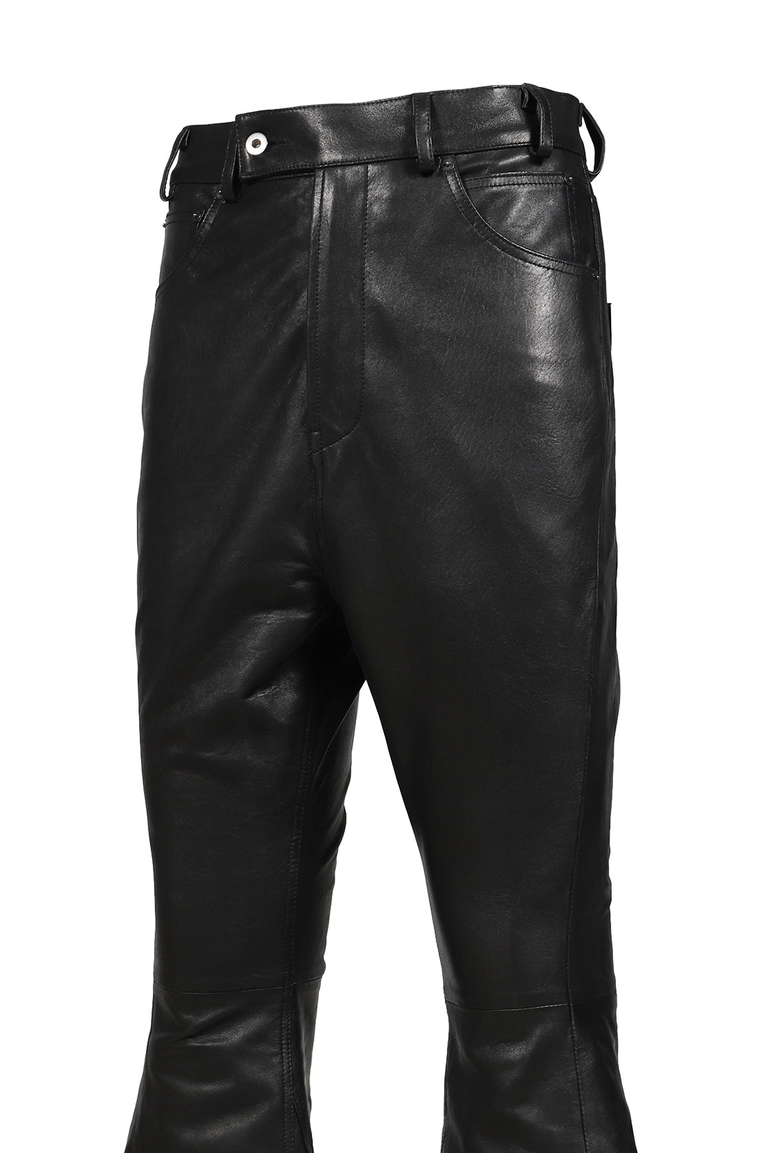 LEATHER VARET JEANS / BLK
