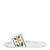 EMBROIDERED TERRY SLIDER / WHT LAUREL