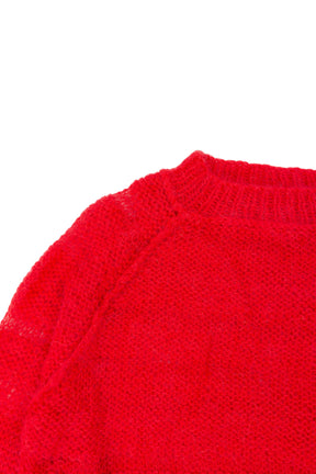 MOHAIR SWEATER / RED