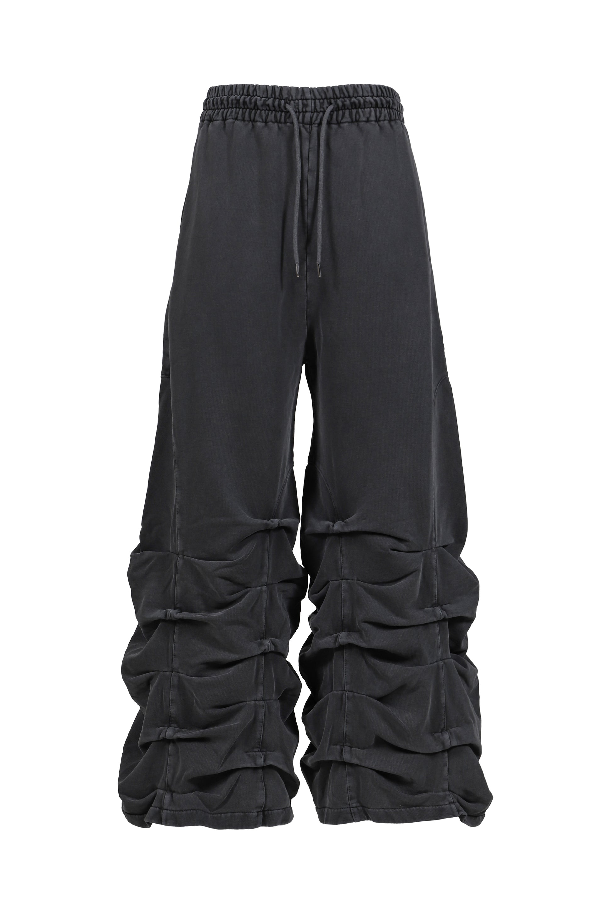 AVAVAV SMOCKED TRACK PANT WASHED BLACK / BLK