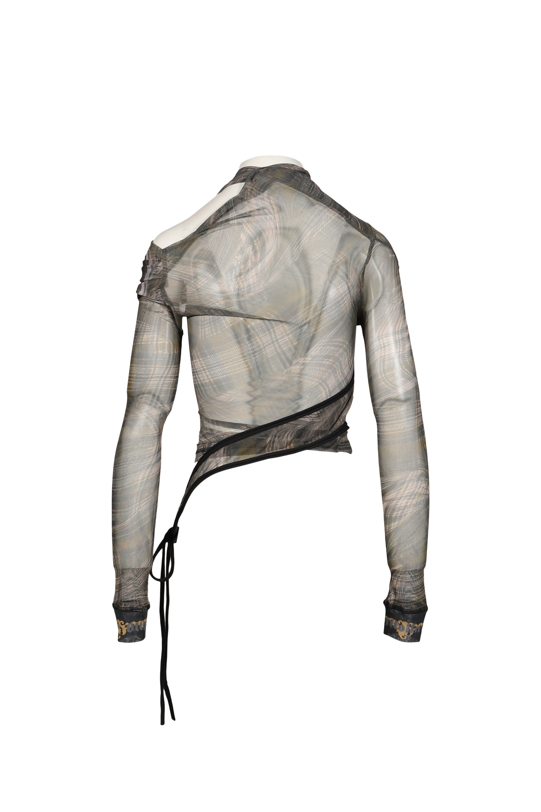 EXCLUSIVE SHIBARI MESH TWISTED TOP / PRIBLK